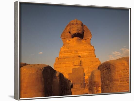 The Sphinx, Dream Stele, Giza, Egypt-Kenneth Garrett-Framed Photographic Print