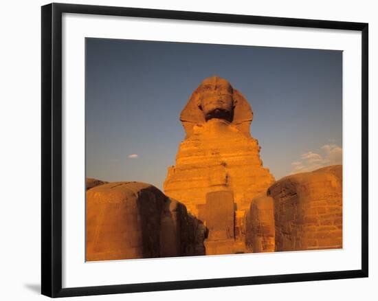 The Sphinx, Dream Stele, Giza, Egypt-Kenneth Garrett-Framed Photographic Print