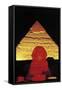 The Sphinx of Giza and Pyramid of Khafre at Night, Giza Necropolis-null-Framed Stretched Canvas