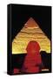 The Sphinx of Giza and Pyramid of Khafre at Night, Giza Necropolis-null-Framed Stretched Canvas