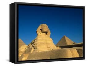 The Sphinx, Pyramids at Giza, Egypt-Kenneth Garrett-Framed Stretched Canvas