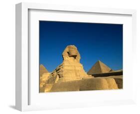 The Sphinx, Pyramids at Giza, Egypt-Kenneth Garrett-Framed Photographic Print