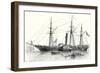 The 'Sphinx' the First Steam Warship from the French Navy Built in 1830-null-Framed Giclee Print