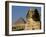 The Sphinx with 4th Dynasty Pharaoh Menkaure's Pyramid, Giza, Egypt-Kenneth Garrett-Framed Photographic Print