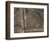 The Spider Geoglyph, aerial view, Nazca, UNESCO World Heritage Site, Ica Region, Peru, South Americ-Karol Kozlowski-Framed Photographic Print