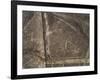 The Spider Geoglyph, aerial view, Nazca, UNESCO World Heritage Site, Ica Region, Peru, South Americ-Karol Kozlowski-Framed Photographic Print