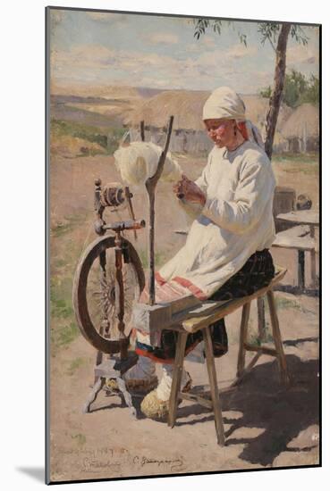 The Spinner, 1895-Sergei Arsenyevich Vinogradov-Mounted Giclee Print