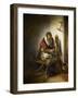 The Spinner, a Niddy-Noddy Hanging on the Wall, 1652-62-Nicolaes Maes-Framed Art Print