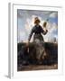 The Spinner, Goatherd of the Auvergne, C1868-1869-Jean Francois Millet-Framed Giclee Print