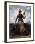 The Spinner, Goatherd of the Auvergne, C1868-1869-Jean Francois Millet-Framed Giclee Print