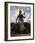 The Spinner, Goatherd of the Auvergne, C1868-1869-Jean Francois Millet-Framed Giclee Print