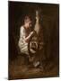 The Spinner (Oil on Canvas)-Thomas Cowperthwait Eakins-Mounted Giclee Print