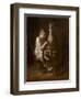 The Spinner (Oil on Canvas)-Thomas Cowperthwait Eakins-Framed Giclee Print