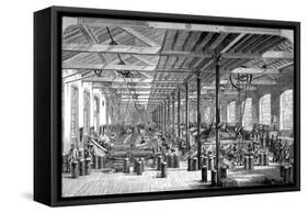 The Spinning Room in the Shadwell Rope Works, C1880-null-Framed Stretched Canvas