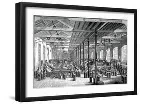 The Spinning Room in the Shadwell Rope Works, C1880-null-Framed Giclee Print