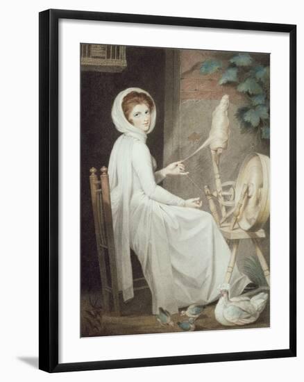 The Spinster-George Romney-Framed Giclee Print