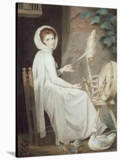 The Spinster-George Romney-Stretched Canvas