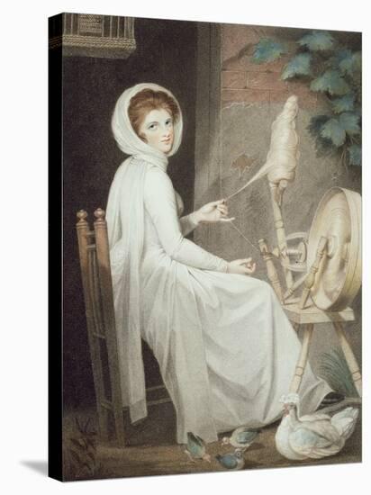 The Spinster-George Romney-Stretched Canvas