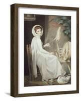 The Spinster-George Romney-Framed Giclee Print