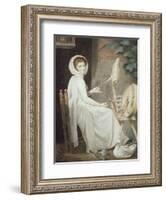 The Spinster-George Romney-Framed Giclee Print