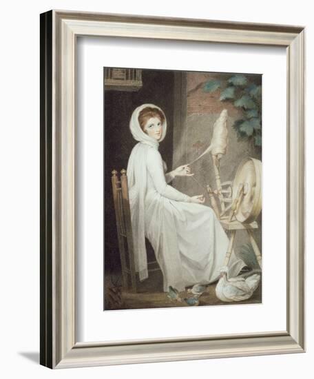 The Spinster-George Romney-Framed Giclee Print