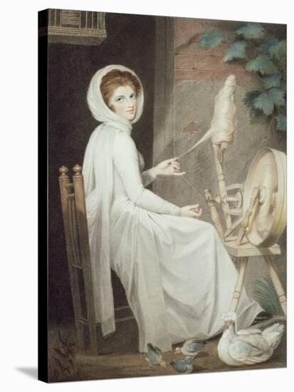 The Spinster-George Romney-Stretched Canvas