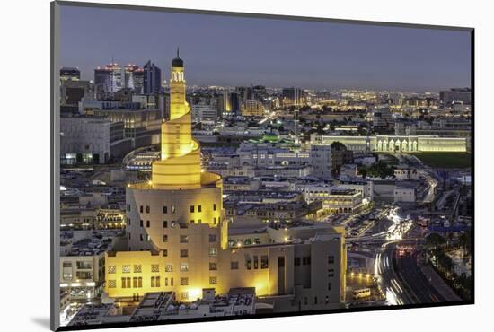 The Spiral Mosque of the Kassem Darwish Fakhroo Islamic Centre in Doha, Qatar, Middle East-Gavin-Mounted Photographic Print