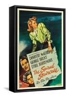 The Spiral Staircase, Dorothy McGuire, George Brent, Ethel Barrymore, 1945-null-Framed Stretched Canvas