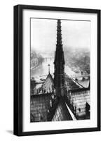 The Spire of Notre Dame Seen from the Towers, Paris, 1931-Ernest Flammarion-Framed Giclee Print