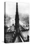 The Spire of Notre Dame Seen from the Towers, Paris, 1931-Ernest Flammarion-Stretched Canvas