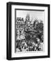 The Spire of St Martin, Ludgate Silhouetted Against the Bulk of St Paul's, London, 1926-1927-Frith-Framed Giclee Print