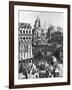 The Spire of St Martin, Ludgate Silhouetted Against the Bulk of St Paul's, London, 1926-1927-Frith-Framed Giclee Print