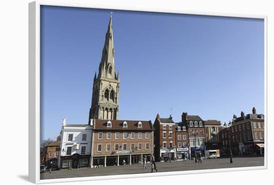 The Spire of St. Mary Magdalene Church Rises over Building on the Market Square-Stuart Forster-Framed Photographic Print