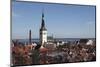 The Spire of St Olaf's Church (St Olav's Church) (Oleviste Kirik) on the City Skyline of Tallinn-Stuart Forster-Mounted Photographic Print