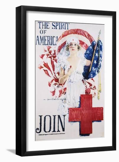The Spirit of America Recruitment Poster-Howard Chandler Christy-Framed Giclee Print