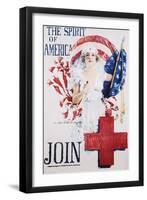 The Spirit of America Recruitment Poster-Howard Chandler Christy-Framed Premium Giclee Print