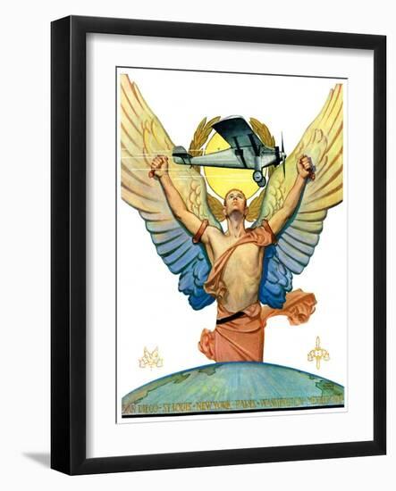 "The Spirit of Aviation,"May 12, 1928-Edgar Franklin Wittmack-Framed Giclee Print