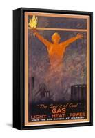 The Spirit of Coal - Gas, Light, Heat and Power (Wembley Exhibition)-null-Framed Stretched Canvas