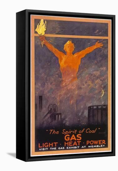 The Spirit of Coal - Gas, Light, Heat and Power (Wembley Exhibition)-null-Framed Stretched Canvas