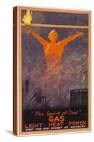 The Spirit of Coal - Gas, Light, Heat and Power (Wembley Exhibition)-null-Stretched Canvas