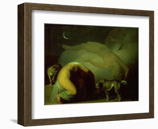 The Spirit of Culmin Appears to His Mother, from the Songs of Ossian-Nicolai Abraham Abildgaard-Framed Giclee Print