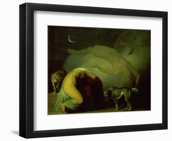 The Spirit of Culmin Appears to His Mother, from the Songs of Ossian-Nicolai Abraham Abildgaard-Framed Giclee Print