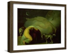 The Spirit of Culmin Appears to His Mother, from the Songs of Ossian-Nicolai Abraham Abildgaard-Framed Giclee Print