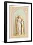 "The Spirit of Faith", an Angel Stands by a Cross and Indicates the General Direction of Heaven-null-Framed Photographic Print