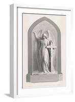 The Spirit of Faith, an Angel Stands by a Cross and Indicates the General Direction of Heaven-R.a. Artlett-Framed Art Print