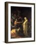 The Spirit of Samuel Appearing to Saul at the House of the Witch of Endor, 1668-Salvator Rosa-Framed Giclee Print