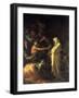 The Spirit of Samuel Appearing to Saul at the House of the Witch of Endor, 1668-Salvator Rosa-Framed Giclee Print