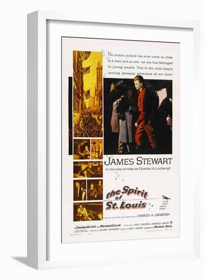 The Spirit of St. Louis, 1957, Directed by Billy Wilder-null-Framed Premium Giclee Print