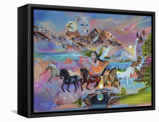 The Spirit of the Horse-Sue Clyne-Framed Stretched Canvas