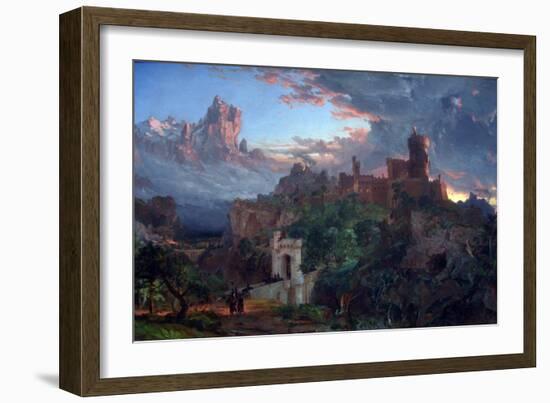 The Spirit Of War-Jasper Francis Cropsey-Framed Art Print